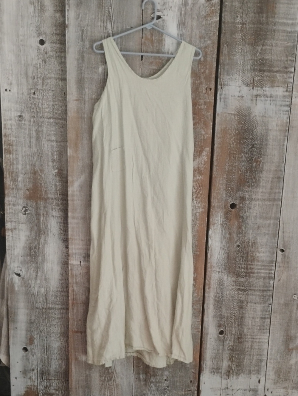 Flax Light Green Sleeveless Maxi Dress